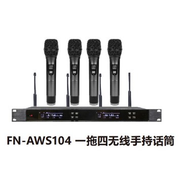 ZOBO 會議室係統 全網絡化音頻 FN-AWS104 一拖四無線手持話筒