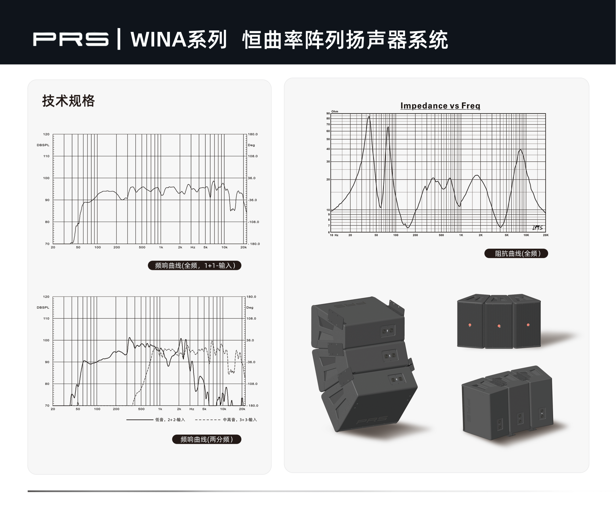 PRS PRS91香蕉视频下载地址 WINA係列恒曲率陣列揚聲器係統WINA312H/312W/312N/312I