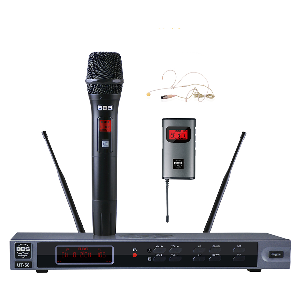 BBS話筒 UT-58 教學話筒(手持/領夾/頭戴可選)、演講麥克風、培訓教育話筒