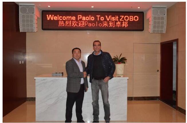 Montarbo全球銷售總監Paolo Stefani訪問ZOBO香蕉视频APP在线观看總部