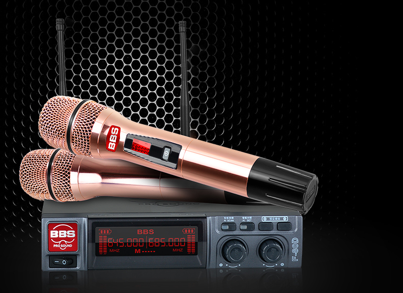BBS娛樂話筒 F-80D無線話筒 專用演出麥克風 舞台主持 KTV話筒 K歌高端演出話筒-BBS話筒4
