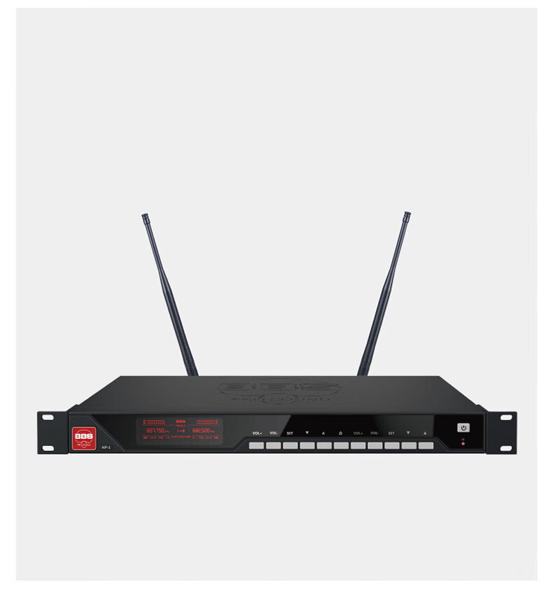 BBS娛樂話筒 HP-1 一拖二無線話筒 無線麥克風 真分集話筒 舞台演出會議婚慶主持2